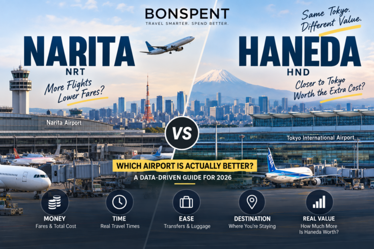 Narita vs Haneda airport comparison for Tokyo travelers in 2026